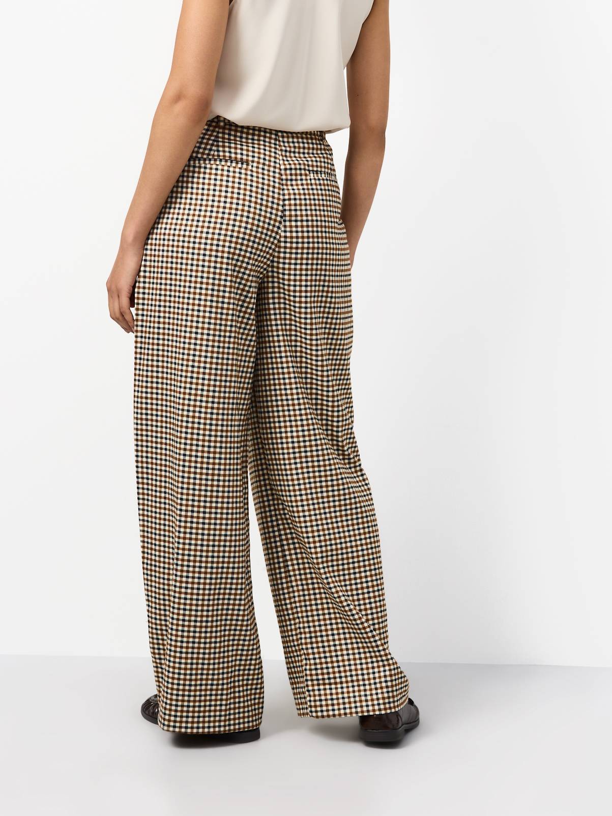 Gingham Barrel Leg Trousers 12S - Image 4